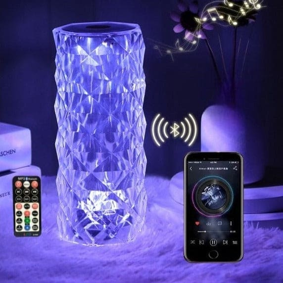 Rectangle Crystal Lamp With Bluetooth Speaker, Projector Rose Desk Lamps With Bluetooth Speaker, Bluetooth Speaker Crystal Lamp with Remote Rectangle Crystal Lamp With Bluetooth Speaker, Projector Rose Desk Lamps With Bluetooth Speaker, Bluetooth Speaker Crystal Lamp with Remote